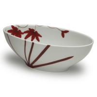 Mikasa Pure Red Narrow Oval Serve Bowl