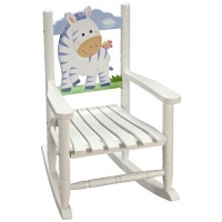 Teamson Kids Sunny Safari Rocking Chair with Time Out Chair and Coat Rack