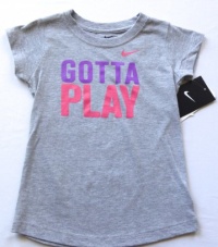 Nike Girl's T-shirt Gotta Play Size 4t