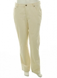 Ralph Lauren Slimming Classic Straight Corduroy Pant Cream 20 32L