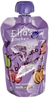 Ella's Kitchen Organic Baby Food, the sweet potato, blueberry one (4 Plus Months), 3.5 Ounce Pouches (Pack of 7)