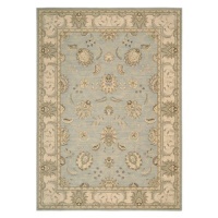 Nourison Rugs Persian Empire Collection PE22 Aqua Rectangle 2' x 2'9 Area Rug