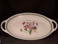 Portmeirion Botanic Garden Oval Platter with Handles 18 x 11.75