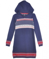 Nautica Monohull Hooded Dress - navy, 4