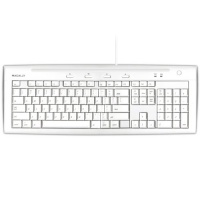 Macally iKeyslim Hi-Speed USB 2.0 Slim Keyboard with Two USB Ports