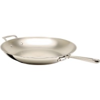 Emeril Stainless Steel with Copper Dishwasher Safe 14-Inch Fry Pan, Silver