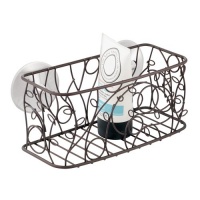 InterDesign Twigz Suction Basket, Bronze