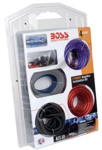 Boss KIT-10 Complete 4 Gauge Amplifier Installation Kit