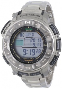 Casio Men's PRW2500T-7CR Pathfinder Triple Sensor Tough Solar Digital Multi-Function Titanium Pathfinder Watch