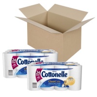 Cottonelle Clean Care Toilet Paper, Double Roll, 24 Rolls, Pack of 2 (48 Rolls)