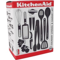 KitchenAid Cook's Series 17-Piece Starter Tool and Gadget Set, Black