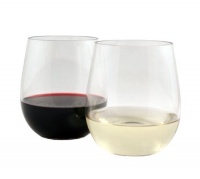 WineTanium Stemless Wine Glass, Shatterproof, Reusable, Dishwasher Safe - Set of 4