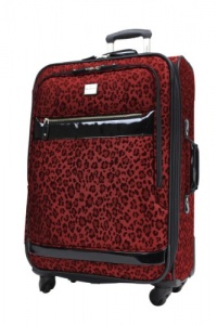 Ricardo Beverly Hills Luggage Savannah 28 Inch 2-Compartment Spinner Upright, Ruby Leopard, Large