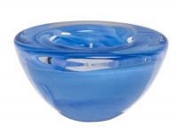 Kosta Boda Atoll Votive Bowl, Light Blue