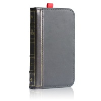 EC TECHNOLOGY 5 in 1 Genuine handmade leather case for iphone 5 Black color