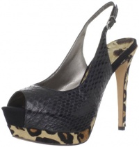 Sam Edelman Women's Penelope Platform Pump,Black Snake,7.5 M US