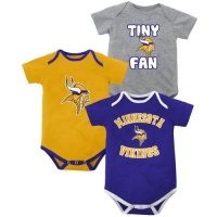 Infant Minnesota Vikings 3 Piece Creeper Set (12m-24m) Infant 12 Months