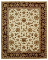 Persian Court Shah Abbasi PC123C Ivory / Red Oriental Rug Size: 5' x 8' Rectangle