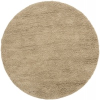 Area Rug 8x8 Round Shag Tan Color - Surya Metropolitan Rug from RugPal