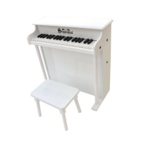 Schoenhut 6637W - 37 Key Trad/Deluxe Spinet with Bench (White)