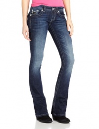 Miss Me Juniors Mesh Insert Bootcut  Jean