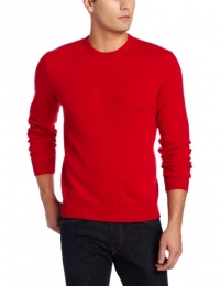 Williams Cashmere Men's 100% Cashmere  Long-Sleeve Crew-Neck Sweater