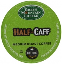 Green Mountain Coffee Medium Roast K-Cup for Keurig Brewers, Half-Caff Coffee (Pack of 96)