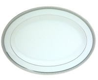 Mikasa Platinum Crown Oval Platter, 16-Inch