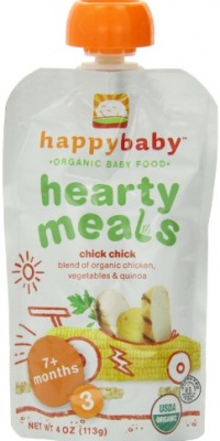 Happy Baby Organic Baby Food 3 Homestyle Meals, Chick Chick, 4-Ounce Pouches (Pack of 16)