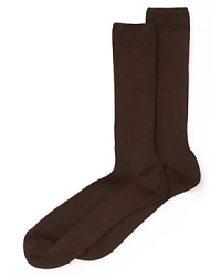 A classically inspired sock for the modern man, featuring a rib design that helps keep the top from falling down.