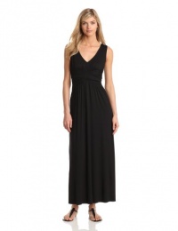 Three Dots Women's Maxi Dress, Black, X-Small