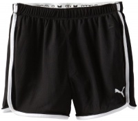 PUMA Girls 2-6X Foldover Core Short, Black, 6