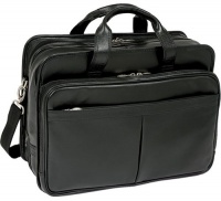 McKleinUSA WALTON 83985 Black Expandable Double Compartment Laptop Case