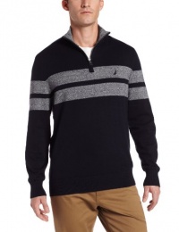 Nautica Men's Big-Tall Marled Stripe Sweater