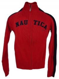 Nautica Boys Signature Knit Jacket (Red, Small)