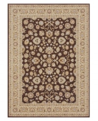 Utterly remarkable in its rich detail and beautiful, soft tones of coffee and beige, the Samira area rug from Loloi updates any space with traditional Turkish-inspired design. Crafted in Turkey of ultra-durable and easy-to-clean polypropylene.