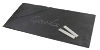 True Fabrications Slate Cheese Board and Chalk Set