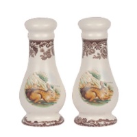 Spode Woodland Rabbit Salt and Pepper Shakers