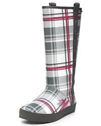 Cool, cozy plaid adds warmth to these pull-on rain boots from The North Face®.