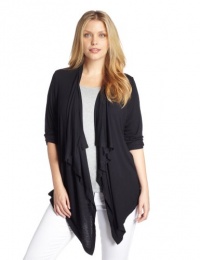 Karen Kane Plus-Size Long Sleeve Drape Jacket