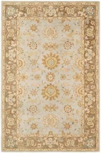 Safavieh Anatolia Collection AN557A Handmade Teal and Brown Hand-Spun Wool Area Rug, 8 Feet by 10 Feet