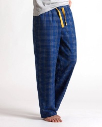 Savile Row Mens Blue Green Check Lounge Pants