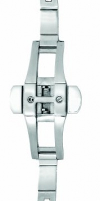 Hadley-Roma 16-mm Stainless Steel Push Button Deployment Clasp