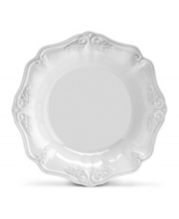 The perfect complement to the Butler's Pantry collection, Butler's Pantry Gourmet dinnerware and dishes showcase a similar vintage style in a new octagonal shape. Warm ivory earthenware is trimmed and embellished with bas-relief.