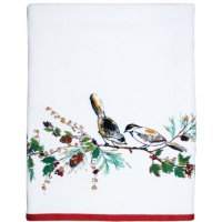 Lenox Holiday/Christmas Bath Towel, Winter Song