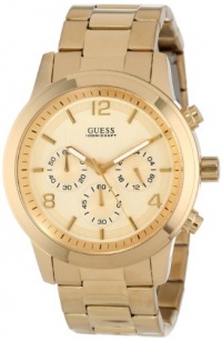 GUESS Men's U15061G2  Chronograph Goldtine Stainless Steel Watch