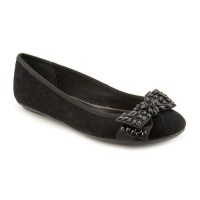 Alfani Women's Amor Ballet Suede Flats in Black