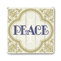 Peace 30x30 Planked Wood Sign Wall Decor Art