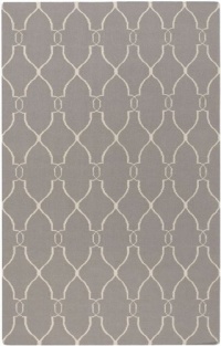 Area Rug 3x5 Rectangle Transitional Gray Color - Surya Fallon Rug from RugPal