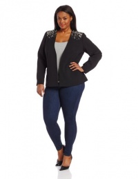 Calvin Klein Women's Plus-Size Bejeweled Jacket